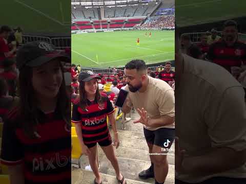 Será que ela conhece as músicas do Flamengo?🎵❤️#flamengo #futebol