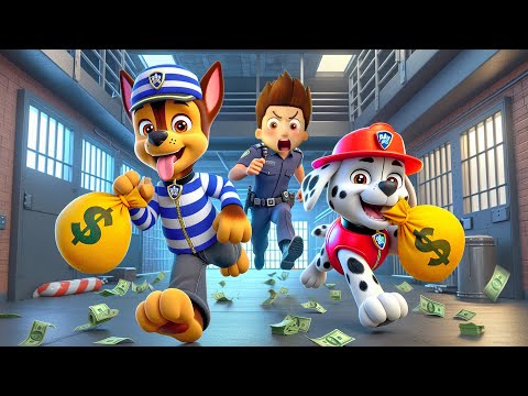 CHASE x MARSHALL Escape From Jail With MONEY? Paw Patrol Ultimate Rescue | Rainbow 3 | Full Episodes