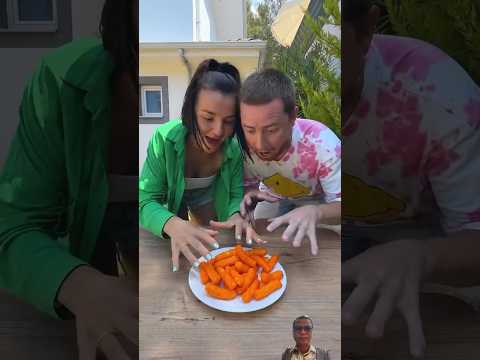 Ha you can’t use chopsticks we have the way to eat #shorts #funny #comedy #youtubeshorts