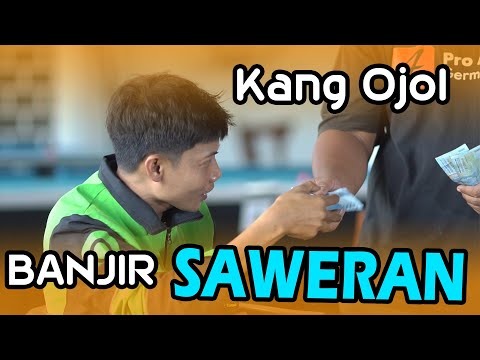 VIRAL KANG OJOL BANJIR SAWERAN