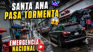 Asi amanecen las calles después de una fuerte  tormenta  