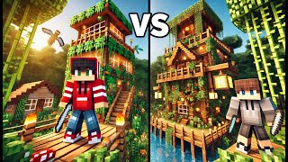QUI FERA la PLUS BELLE MAISON JUNGLE de MINECRAFT en 1h ?! ⛏