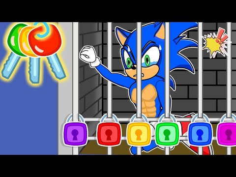 Sonic in the Escape Room Challenge 🗝| Which Key Is Right?  | Sad Story But Happy Ending