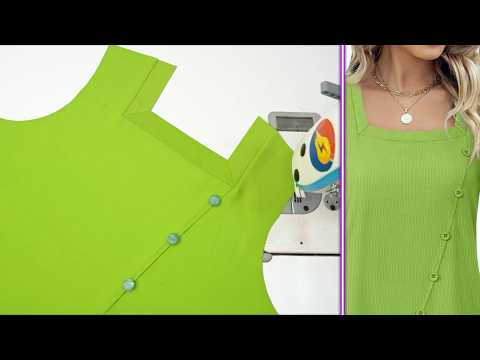 New and Trending Square Neck Design Cutting and Sewing Tutorials | Sewing Tips and Tricks