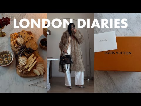 A gift from Louis Vuitton + cheeseboard night with friends + new makeup haul | LONDON VLOG