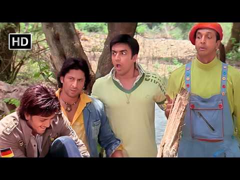 मुझे शेर से नहीं तुम तीनो से तेज भागना है | Riteish Deshmukh, Arshad Warsi, Javed Jaffrey | Comedy