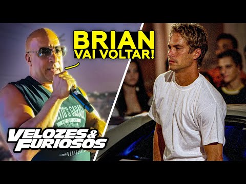 VIN DIESEL CONFIRMA OFICIALMENTE A VOLTA DO BRIAN!!