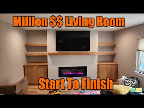 Building a Million $$$ Living Room Start to Finish