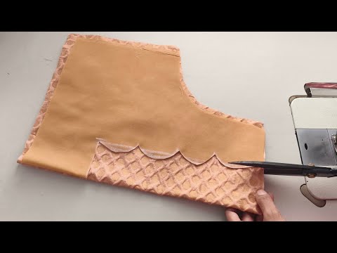 Blouse design. cutting and stitching. Back neck design. Blouse designs.