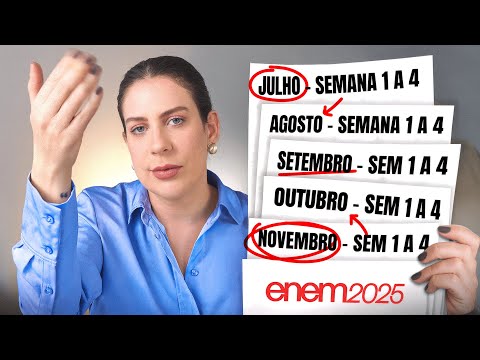 CRONOGRAMA COMPLETO PARA REDAÇÃO ENEM 2025