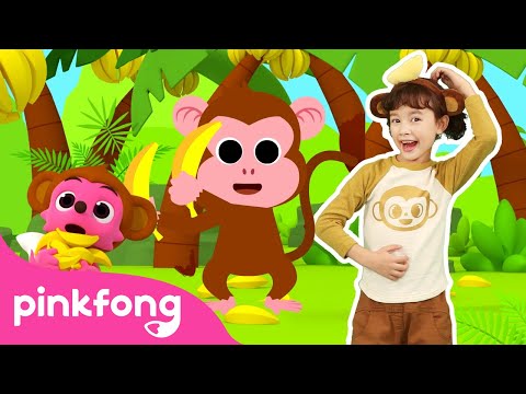 Monkey Banana Dance | Baby Monkey | Dance Along Song | Pinkfong Official