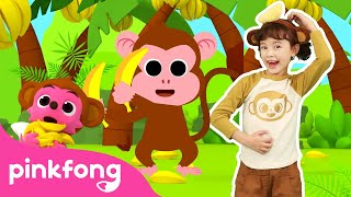 Monkey Banana Dance | Baby Monkey | Dance Along Song | Pinkfong Official