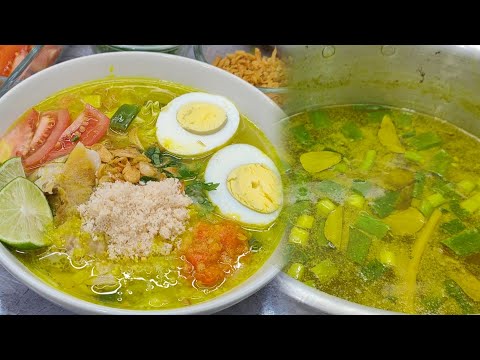 RESEP SOTO AYAM LAMONGAN ENAK GURIH, WAJIB DICOBA !!