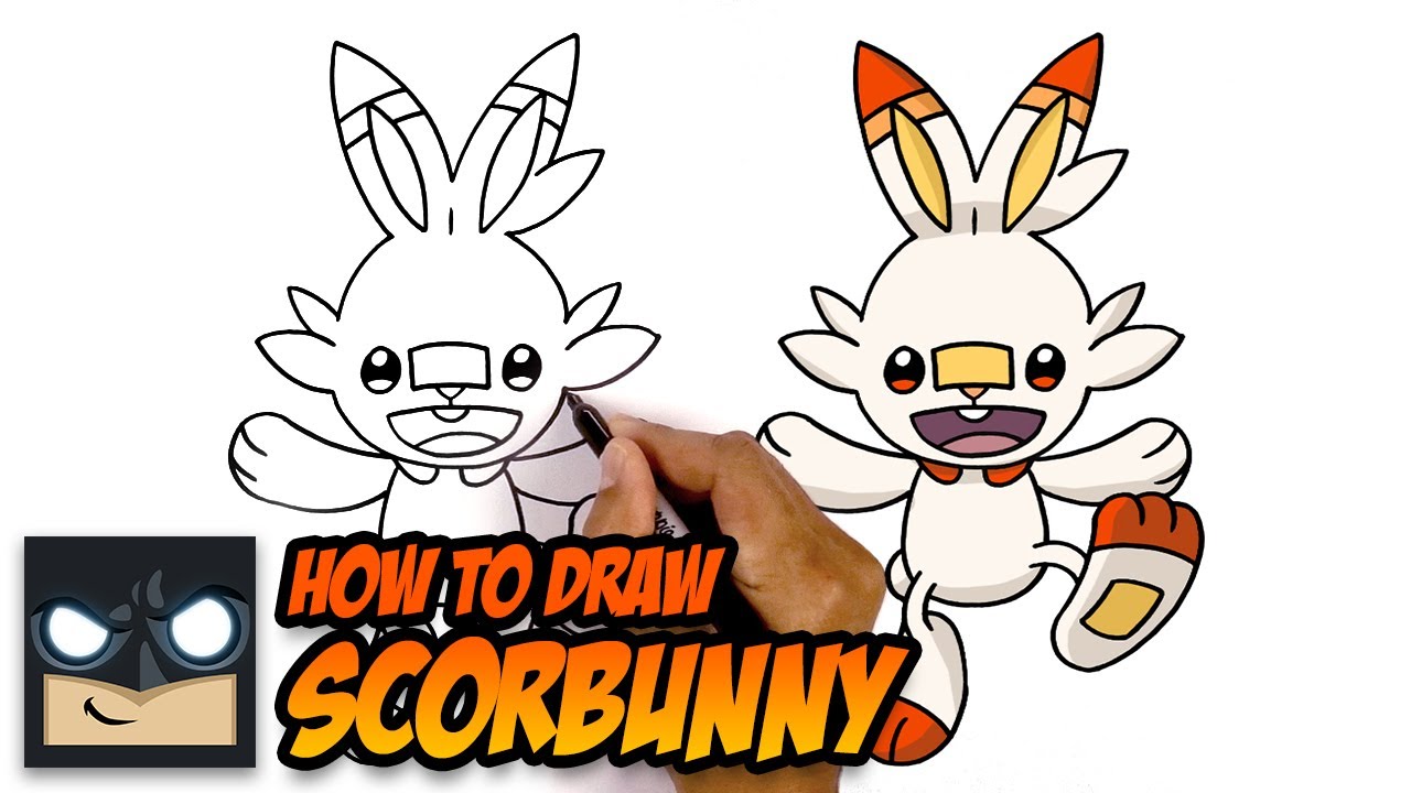 How To Draw Scorbunny - Pokemon Sword and Shield