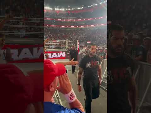 roman reigns walk off air on WWE raw