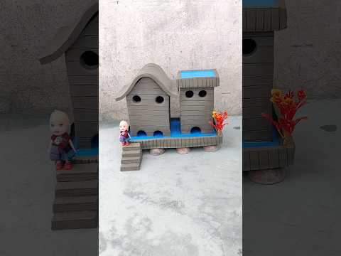 destroying a beautiful miniature clay house 😱#97