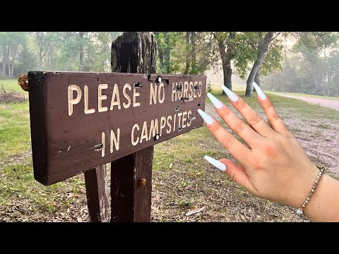 ASMR In Nature 🏕️ Fast Tapping & Scratching Outdoors