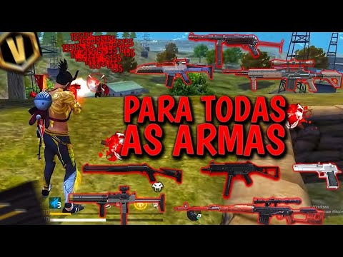 TODAS AS ARMAS! 🤪🔥 a MELHOR SENSIBILIDADE DO MUNDO PARA MIRA GRUDAR NA CABEÇA