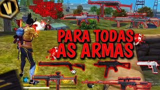 TODAS AS ARMAS! 🤪🔥 a MELHOR SENSIBILIDADE DO MUNDO PARA MIRA GRUDAR NA CABEÇA