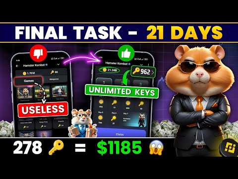 Hamster Kombat Big Update Claim Airdrop | Don't Miss Free 650$ Keys in Hindi | Hamster Withdraw Coin