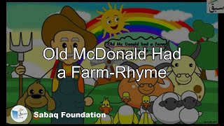 Old McDonald Had a Farm-Rhyme
