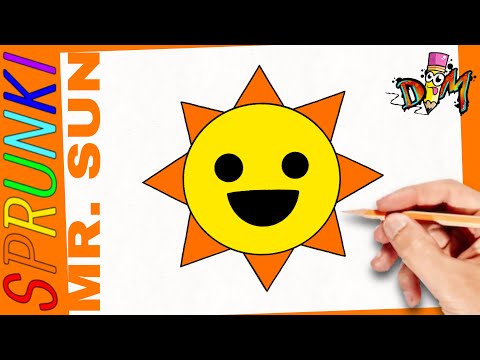 Como Dibujar a MR. SUN de SPRUNKI INCREDIBOX | paso a paso | how to draw mr. sun