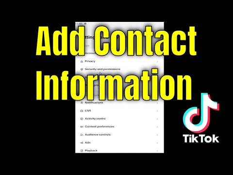 How To Add Contact Information On TikTok [Guide]