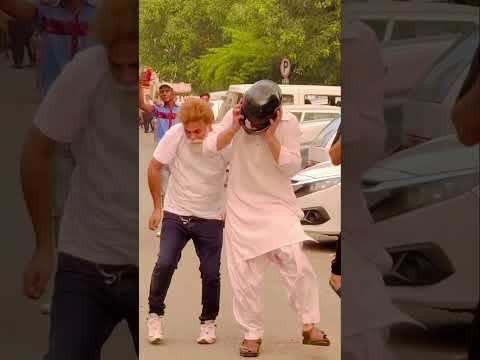 Helmet prank with rendom boy #funny #funkypranks #funnyprank #comedy #funkyboyfunny #prankideas