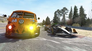 F1 McLaren MCL38 vs Hypercars vs Superbike Hayabusa at Nordschleife