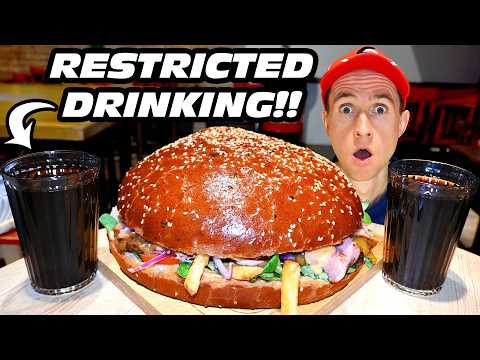 ONLY 2 GLASSES OF COKE ARE ALLOWED TO DRINK FOR THIS "BIG BERTA" RECORD BURGER CHALLENGE!!