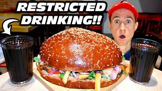ONLY 2 GLASSES OF COKE ARE ALLOWED TO DRINK FOR THIS "BIG BERTA" RECORD BURGER CHALLENGE!!