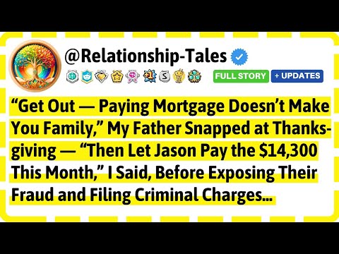„Raus – Hypothekenzahlungen machen dich nicht zur Familie“, blaffte mein Vater an Thanksgiving – ...