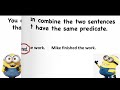 Combining Sentences for Grade 3