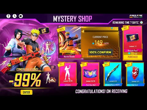 Mystery Shop Event Date🔥🤯|Next Discount Event,Naruto Evo Bundle| Free Fire New Event | Ff New Event