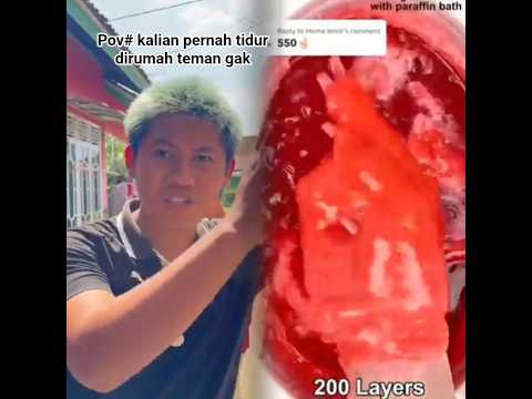 kalau kalian pernah gak tidur dirumah teman #shortvideo #funny #animation #pov #roastingvideo