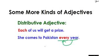 Some More Types of Adjectives Part 2