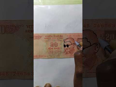 ✨20 के नोट पर कोहली  स्केचिंग🔥✅#viralvideo