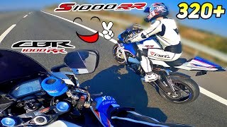 YOK ARTIK ! CBR 1000RR VS BMW S1000RR - OTOBAN 320+