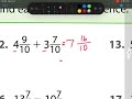 Adding and Subtracting Mixed Numbers