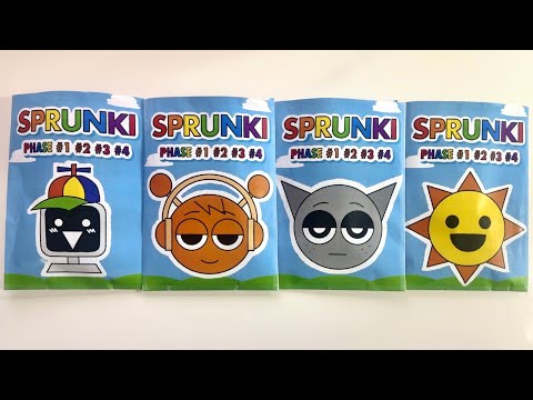 [☁️Paperdiy☁️] SPRUNKI PHASE 1 2 3 4 Blind Bag | ASMR | OREN | GRAY | Mr. Sun | Mr. Fun Computer | 🌈