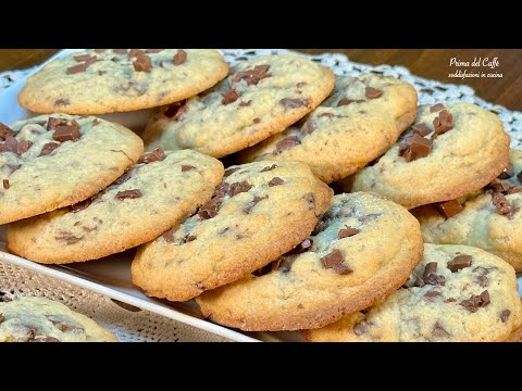 🍪CRUMBLE COOKIES con Pezzi di Cioccolato 🍫 RICETTA BASE-Cookies Chocolate Cips-Biscotti Americani