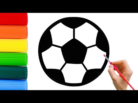 How To Draw Ball With Rainbow Colors For Kids
