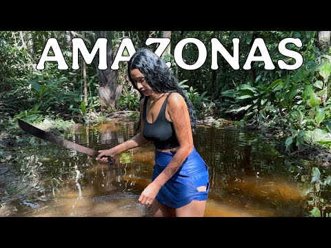 LIMPAMOS  NOSSO IGARAPÉ EM UM DIA TRABALHO NA ROÇA - INTERIOR DO AMAZONAS