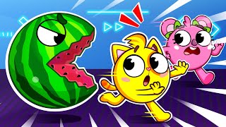 Oh No! The Fruit Is Chasing Us! 🍉🏃 | Kids Songs & Nursery Rhymes | Baby Zoo