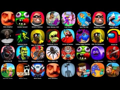 Dark Riddle,Scary Robber,Scary Teacher 3D,Hello Neighbor,Ice Scream,Death Park 2,Horror Brawl