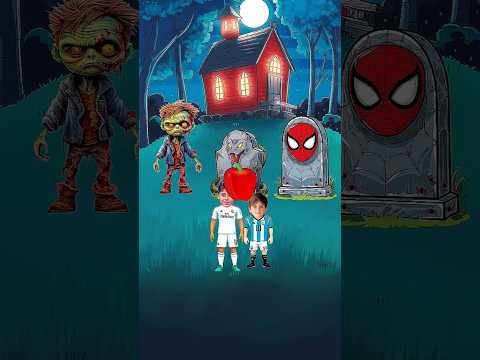 Who Will Help Mini Messi and Mini Ronaldo? Messi vs Ronaldo #tawafekaba  #messi #ronaldo