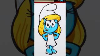 Draw Smurfette from the new movie Smurfs! In theaters July 18, Friday! #artforkidshub