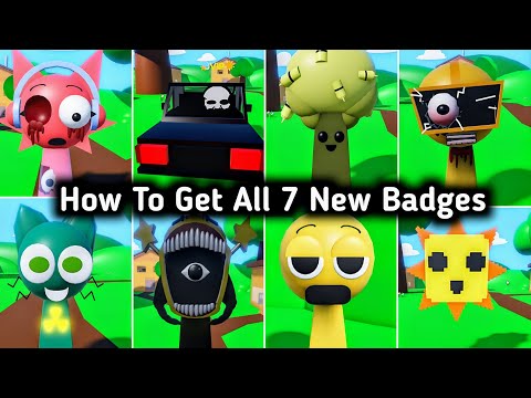 How To Get All 7 New Badges In 3D Sprunki RP And Animations - Big Update + Car Race