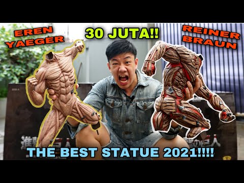 [ENGSUBS] UNBOXING STATUE ATTACK ON TITAN EREN YAEGER & MIKASA VS ARMORED TITAN REINER by FIGURAMA!!