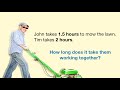 Work Rate and Speed Problems